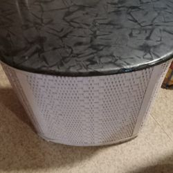 Mid Century Laundry Hamper 