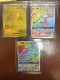Pokemon  Mega Charizard Y ex - 294/217 Ascended Heroes, Blastoise & Piplup GX (Secret) 253/236 Cosmic Eclipse, Solgaleo & Lunala GX (Secret) 254/236 C