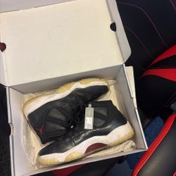 Air Jordan 11 Bred High-Top Sneakers