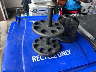 Two-Tier Rotating Tool Organizer Stand