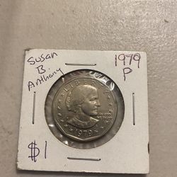 1979 RARE Susan B. Anthony Liberty P (Frank Gasparro) U.S. Dollar Coin
