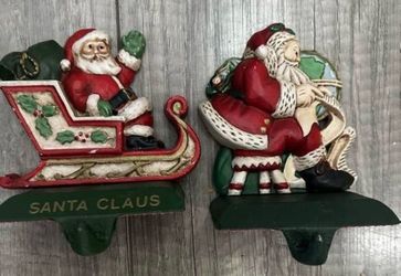 Midwest Imports Vintage Set of Santa Stocking Holders