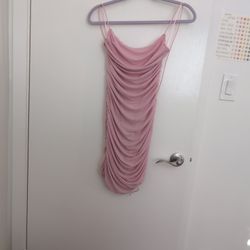 Tic TOC Sheer Pink Mini Dress