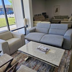 2-pc Fabric Loveseat-Nevio 