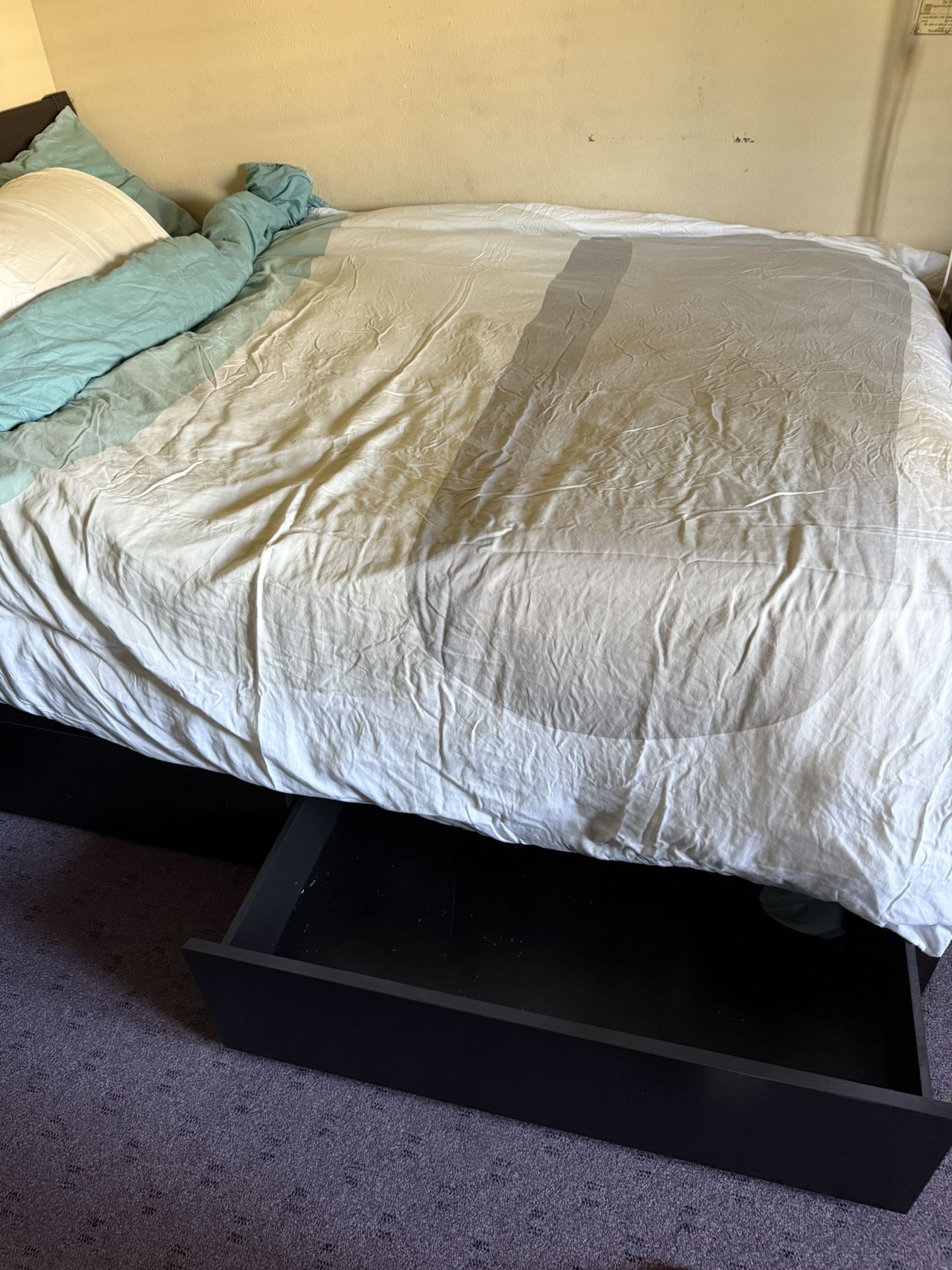 Dark Brown Ikea Bed Room Furnitures