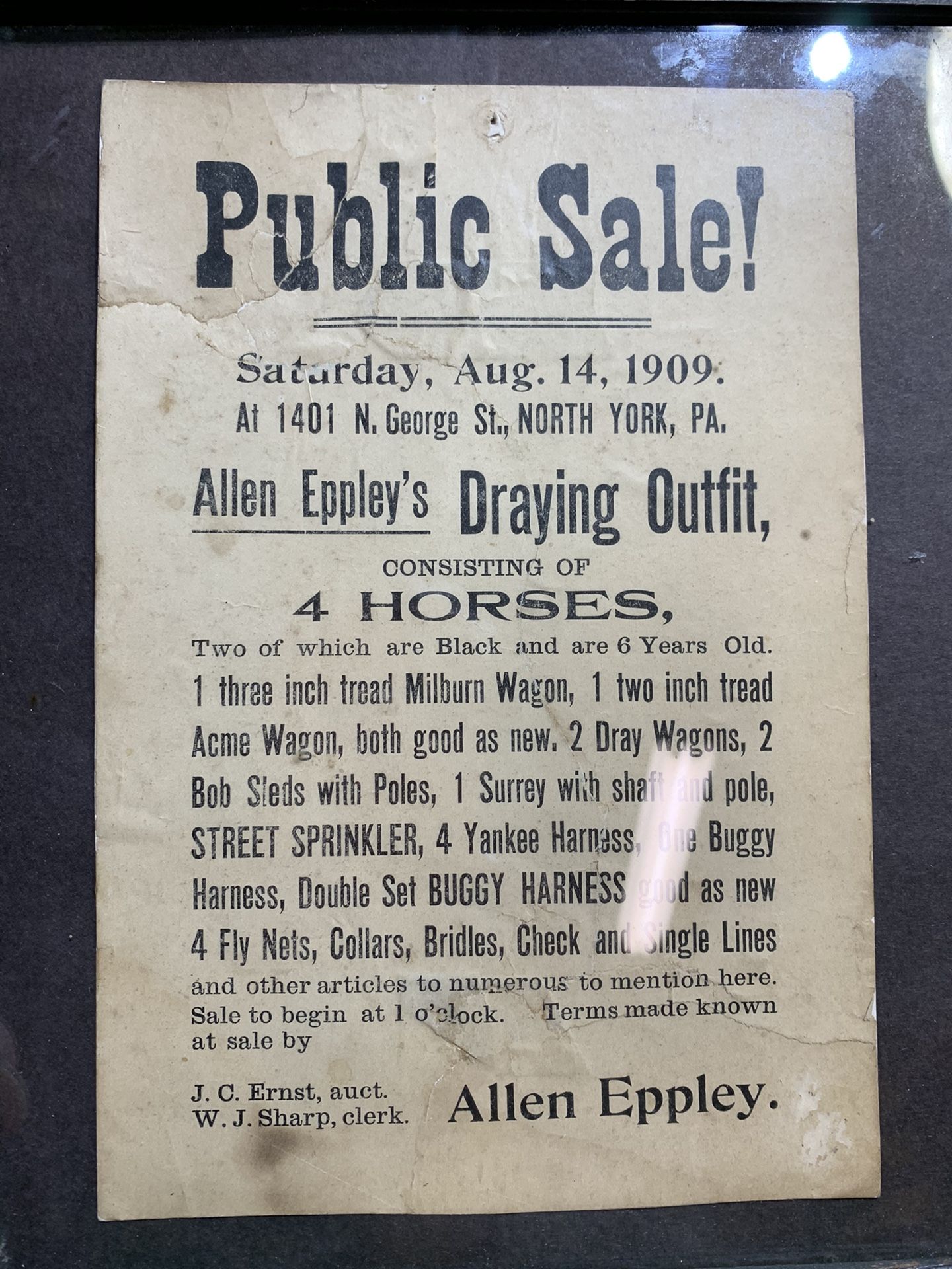 Auction Sale Bill