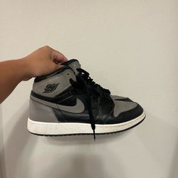 Jordan 1s Size 7Y Grey and Black