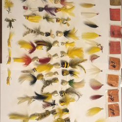 Vintage Hand Painted  Fly Fishing Lures