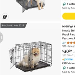 Dog Crate 14”x16”x22 1/2”