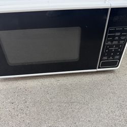 White microwave 