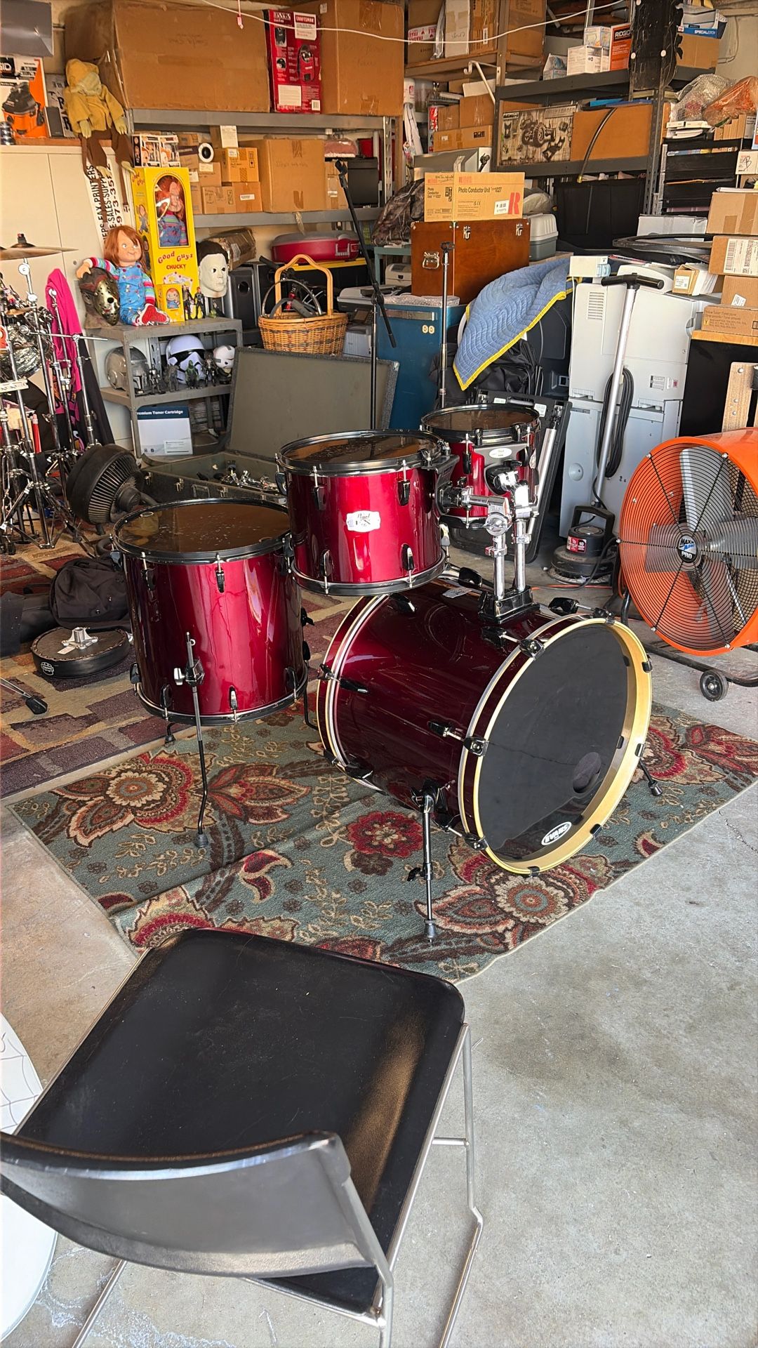 Pearl Export Red Wine Only Shells And Tom Mounts