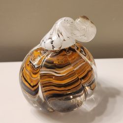 Zimmerman Art Hand Blown Glass Pumpkin 