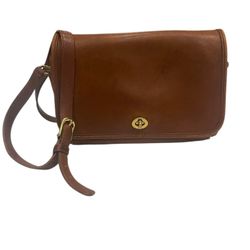 Vintage 80s Coach Crossbody 9812 Ridgefield Flap Bag