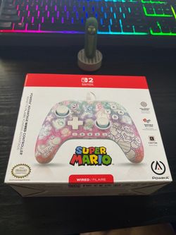 PowerA Super Mario Wired Controller Nintendo Switch 2