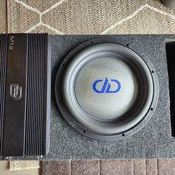 Digital Design DD3512 - 12" Subwoofer, M1c 1200w Amplifier and custom enclosure - car audio