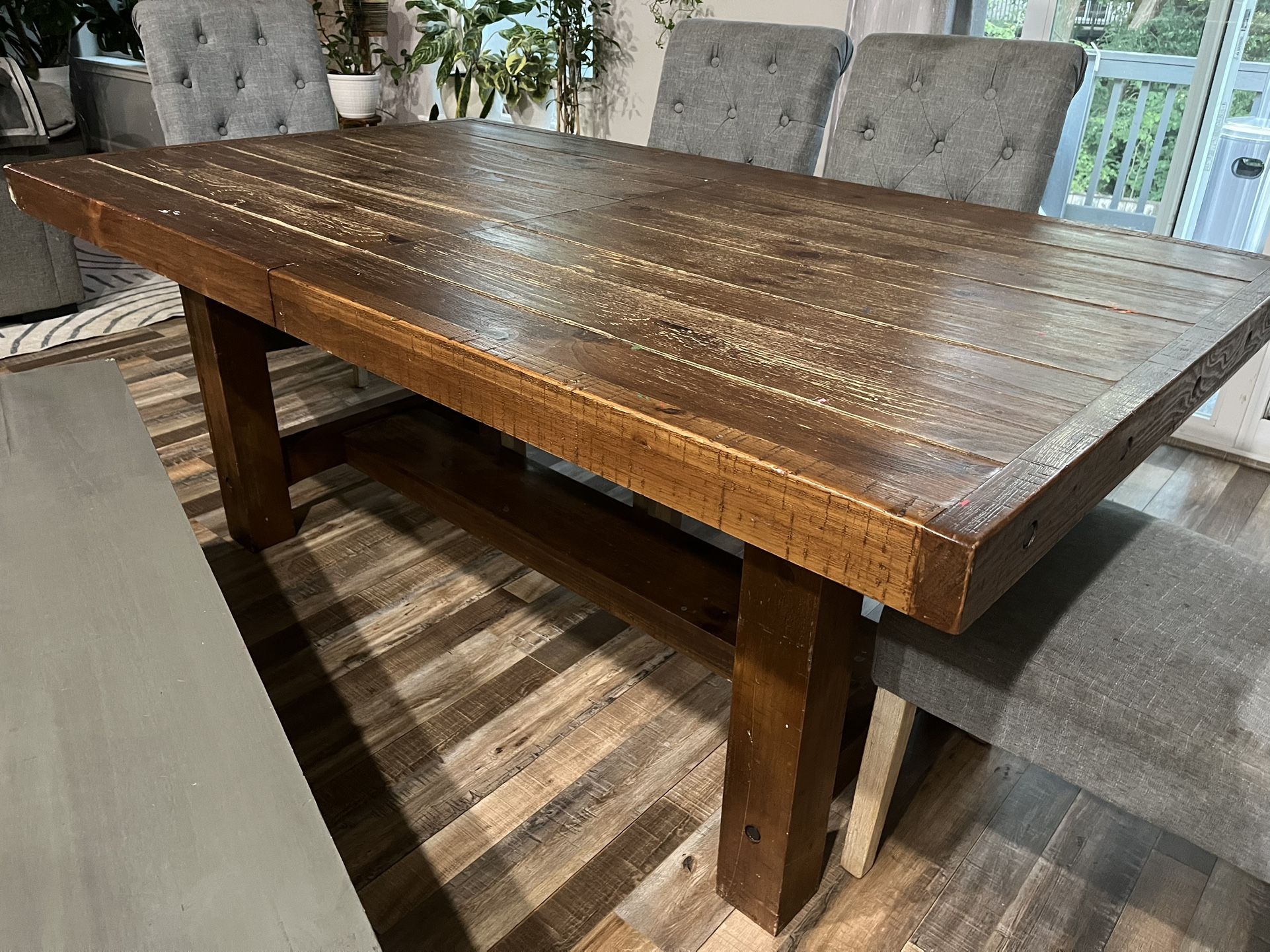 Wood Dining Table, seats 6-8