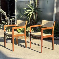 Danish Modern MCM Vintage Mid Century Arm Office Dining Side Chair