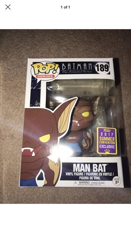 Man bat batman sdcc funko pop new