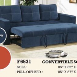 Sofa  Pull Out Bed 85”x57”