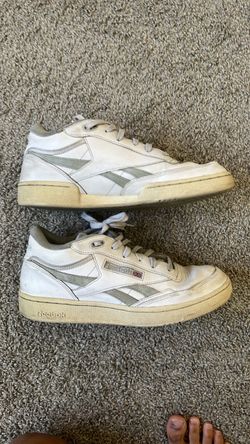 White n Grey Reeboks Size 11 Mens