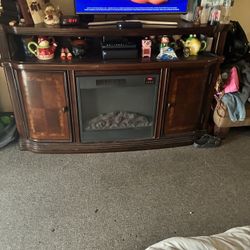 70” Fireplace Tv Stand 
