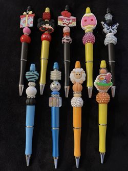 Silicone Beaded Pens 
