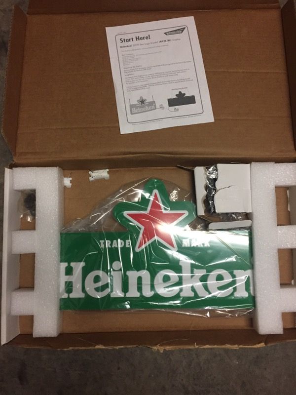 Heineken neon sign BNIB
