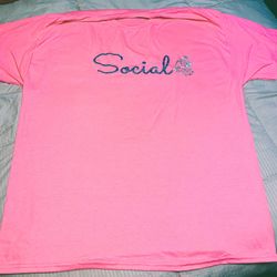 Pink “Social Butterfly” T-shirt