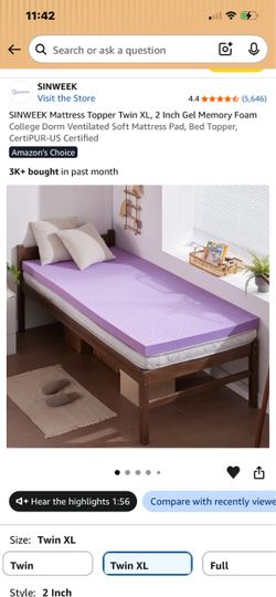 Mattress topper twin xl
