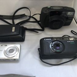 Digital And Pentax Film Cameras  Plus Cases