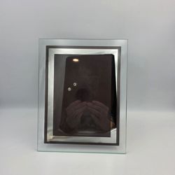 Sola Contemporary Clear Glass Picture Frame & Mirror Outline Modern Rectangular
