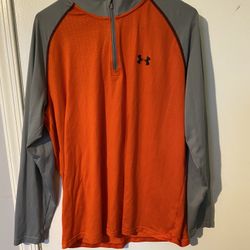 Orange Under Armor Pull Over 