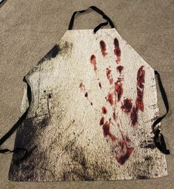 Adult Halloween Costume Apron, Dirty and Bloody - 31"x26"