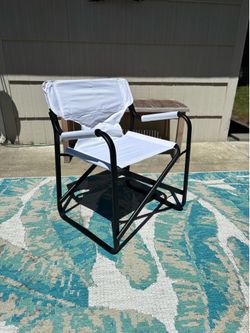 Camping canvas deck chair folding