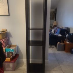 Black bookshelf- TV stand