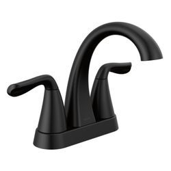 Delta Arvo Matte Black 4 Inch Centerset Faucet