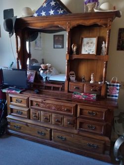 Antique Dresser Cabinet with mirror