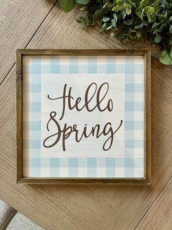 Hello Spring Picture Frame