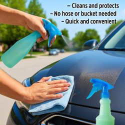 Waterless Wash For Any Vehicle Spray On Wipe Off 32oz