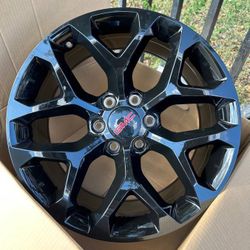 New 20” Black Chevy Wheels 20 GMC Rims Sierra Yukon Denali Silverado Tahoe Rines Nuevos factory original stock take off oem oe offs takeoffs pull stoc