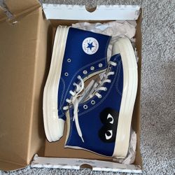 CDG CONVERSE BLUE SZ 12