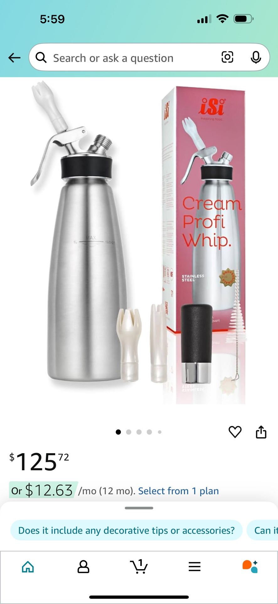 Stainless Steel Cream Whip