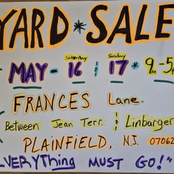 YARD SALE!