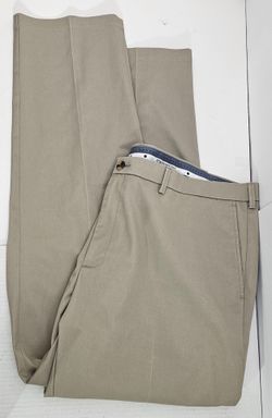 Haggar Premium No Iron Khaki Pants – Men's 42x32 Straight Fit