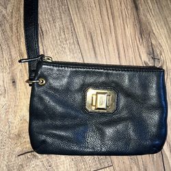 Juicy couture wristlet MyMy make up case genuine leather great condition