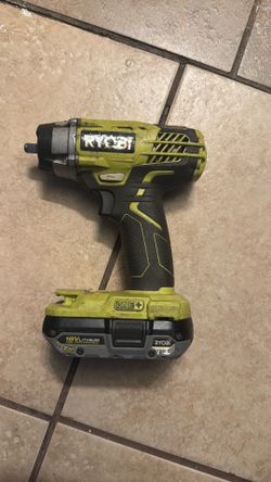 Ryobi 3/8” drive impact with 2ah battery