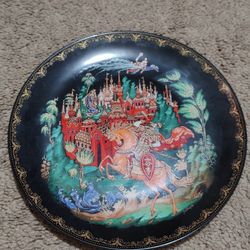 RUSSIAN FAIRY TALE COLLECTOR PLATE 1988 TIANOX