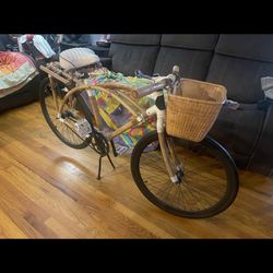 Bamboo Beach Cruiser Bike In Excellent Condition