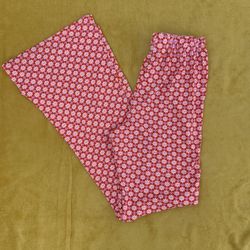 Wild Fable Womens XS Orange Floral Pattern Stretch Flared Leggings 