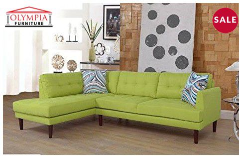 Sofa sectional green